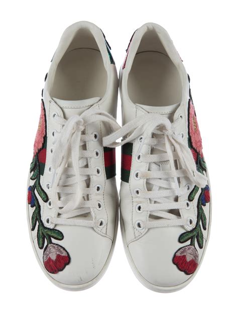 gucci embroidered shoes|ace embroidered sneaker gucci.